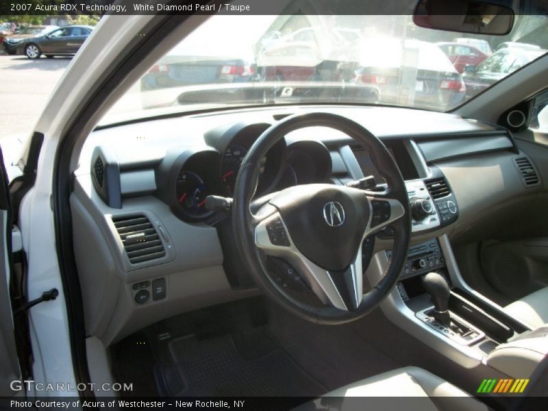 White Diamond Pearl / Taupe 2007 Acura RDX Technology