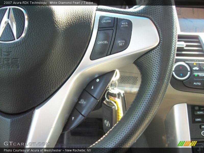 White Diamond Pearl / Taupe 2007 Acura RDX Technology