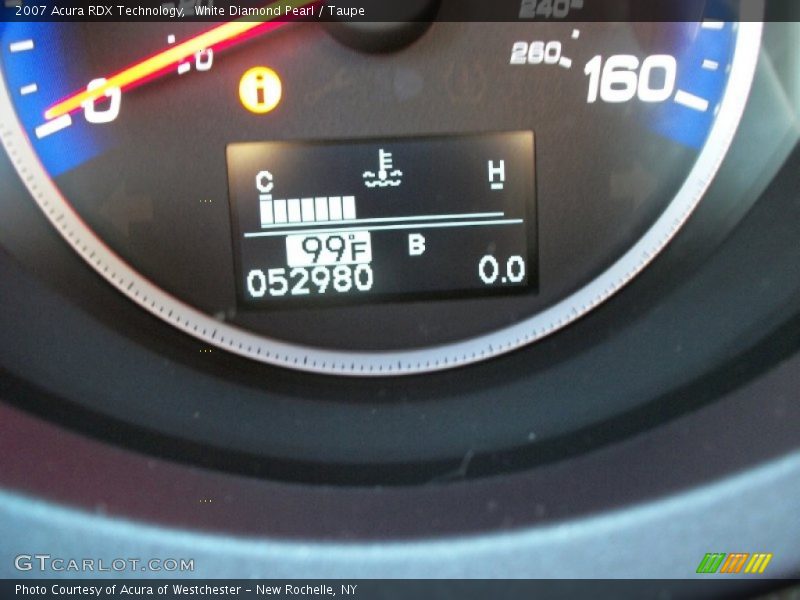 White Diamond Pearl / Taupe 2007 Acura RDX Technology