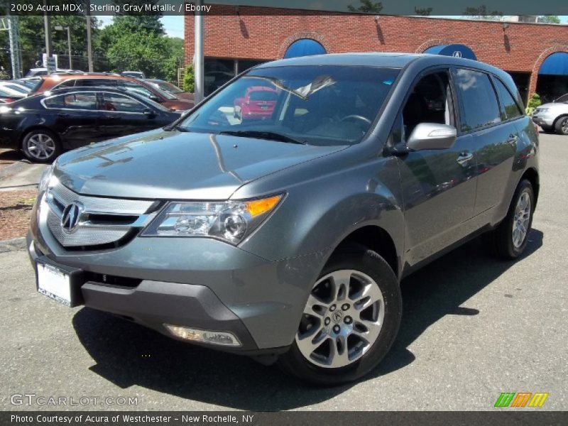 Sterling Gray Metallic / Ebony 2009 Acura MDX