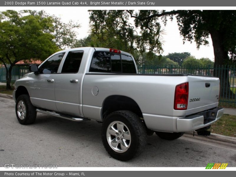 Bright Silver Metallic / Dark Slate Gray 2003 Dodge Ram 1500 Laramie Quad Cab 4x4