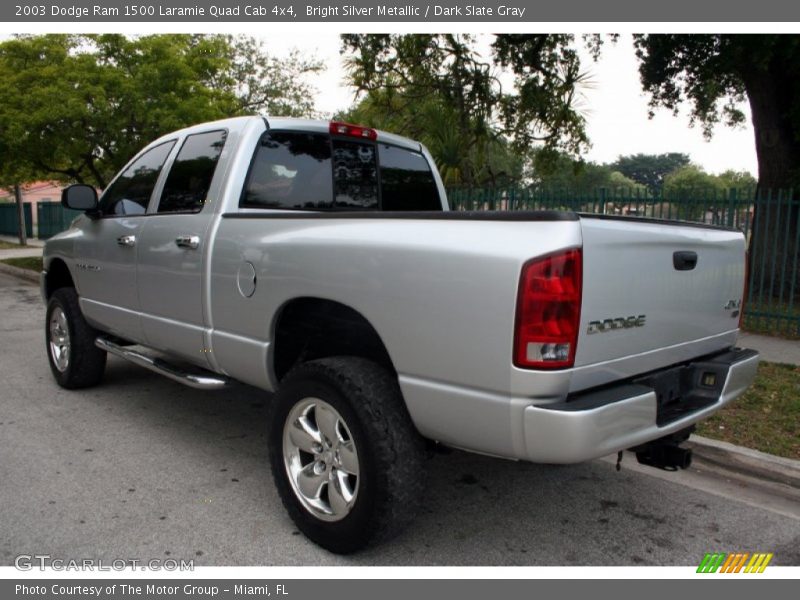 Bright Silver Metallic / Dark Slate Gray 2003 Dodge Ram 1500 Laramie Quad Cab 4x4