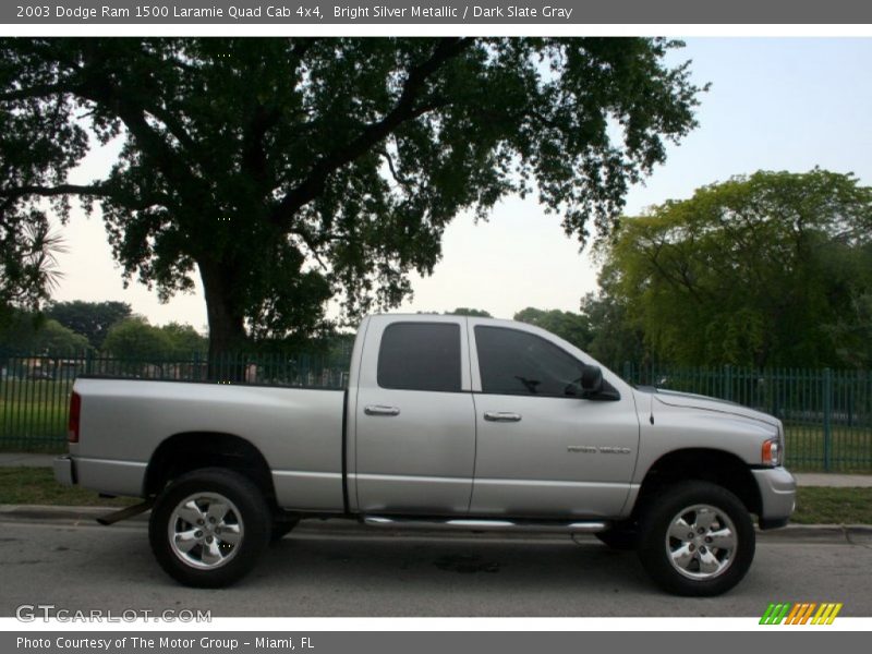  2003 Ram 1500 Laramie Quad Cab 4x4 Bright Silver Metallic
