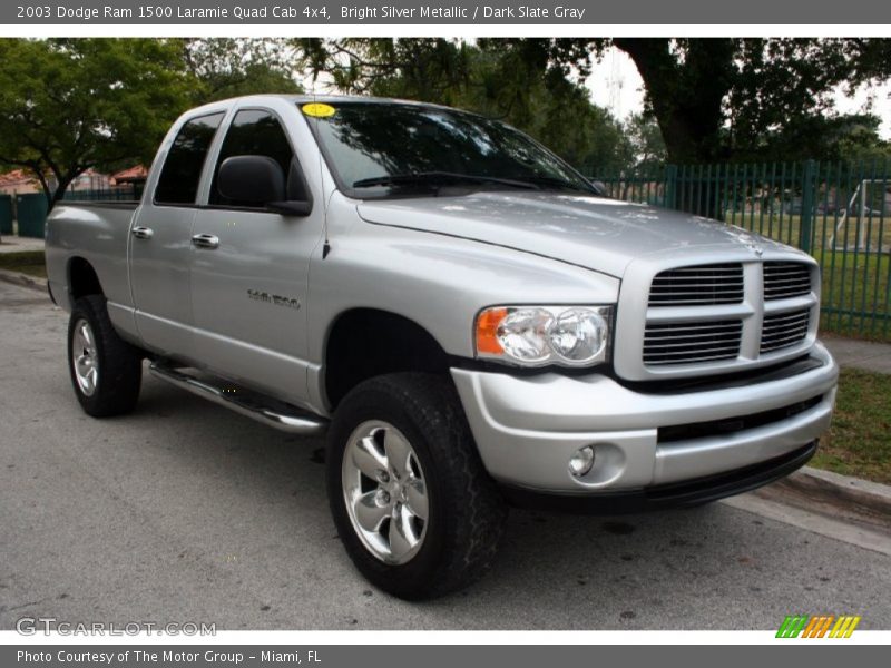 Front 3/4 View of 2003 Ram 1500 Laramie Quad Cab 4x4