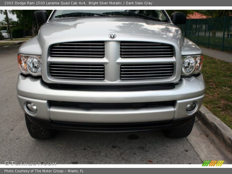 Bright Silver Metallic / Dark Slate Gray 2003 Dodge Ram 1500 Laramie Quad Cab 4x4