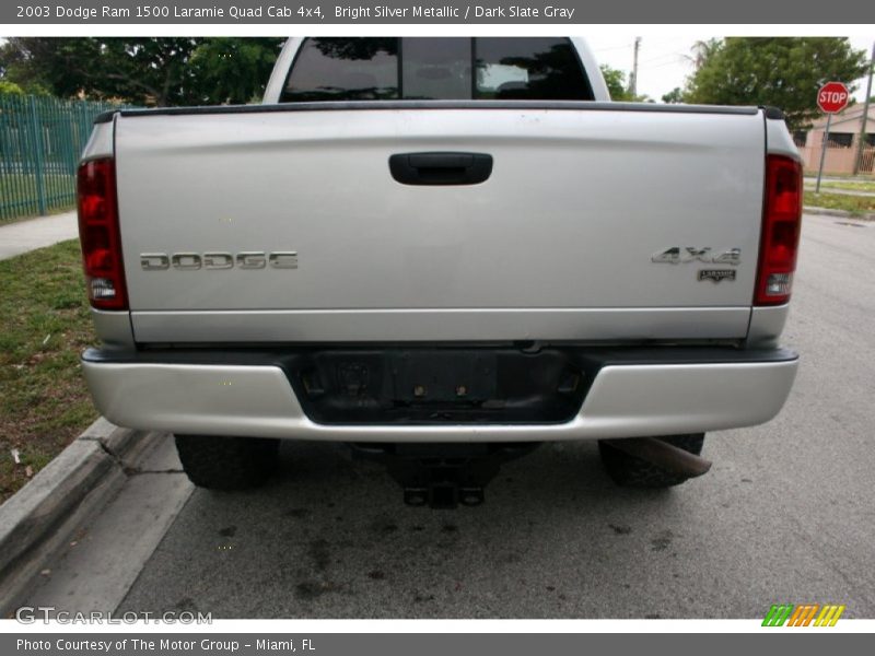 Bright Silver Metallic / Dark Slate Gray 2003 Dodge Ram 1500 Laramie Quad Cab 4x4
