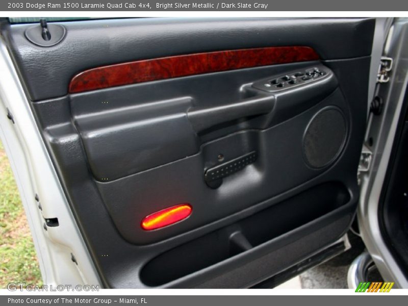 Bright Silver Metallic / Dark Slate Gray 2003 Dodge Ram 1500 Laramie Quad Cab 4x4