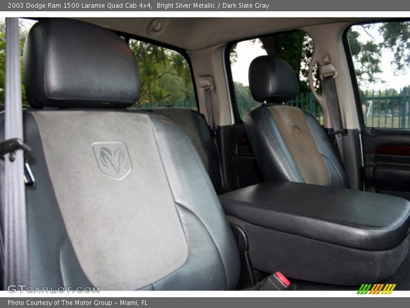 Bright Silver Metallic / Dark Slate Gray 2003 Dodge Ram 1500 Laramie Quad Cab 4x4