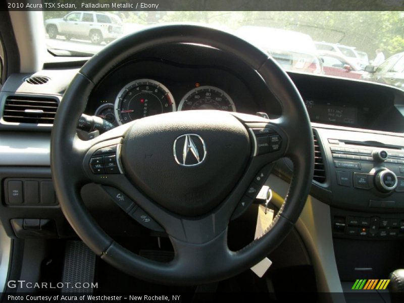 Palladium Metallic / Ebony 2010 Acura TSX Sedan