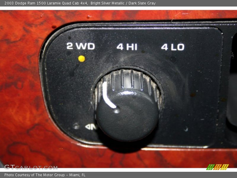 Controls of 2003 Ram 1500 Laramie Quad Cab 4x4