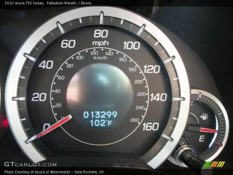 Palladium Metallic / Ebony 2010 Acura TSX Sedan