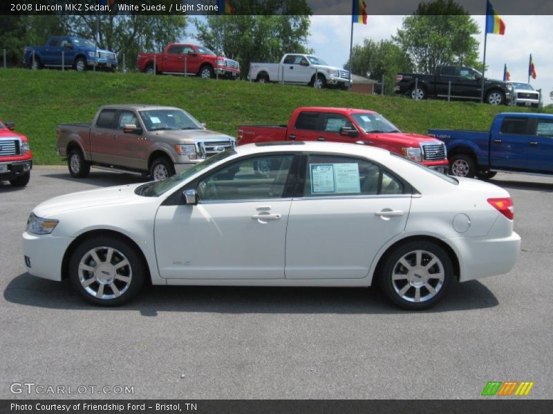 White Suede / Light Stone 2008 Lincoln MKZ Sedan