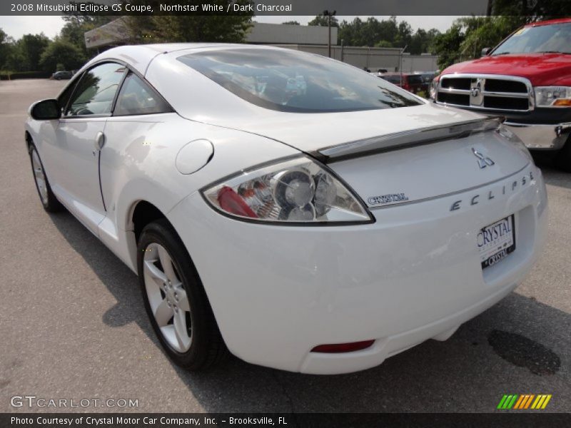 Northstar White / Dark Charcoal 2008 Mitsubishi Eclipse GS Coupe