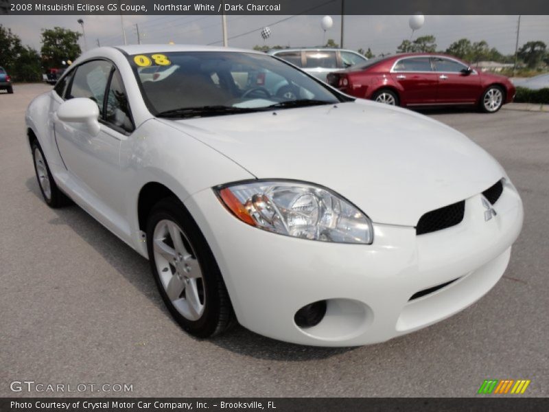 Northstar White / Dark Charcoal 2008 Mitsubishi Eclipse GS Coupe