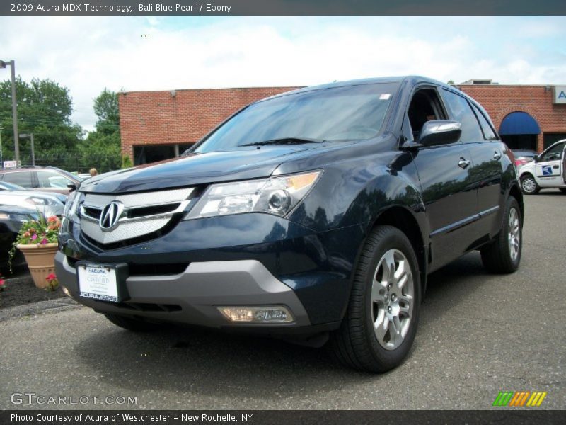 Bali Blue Pearl / Ebony 2009 Acura MDX Technology