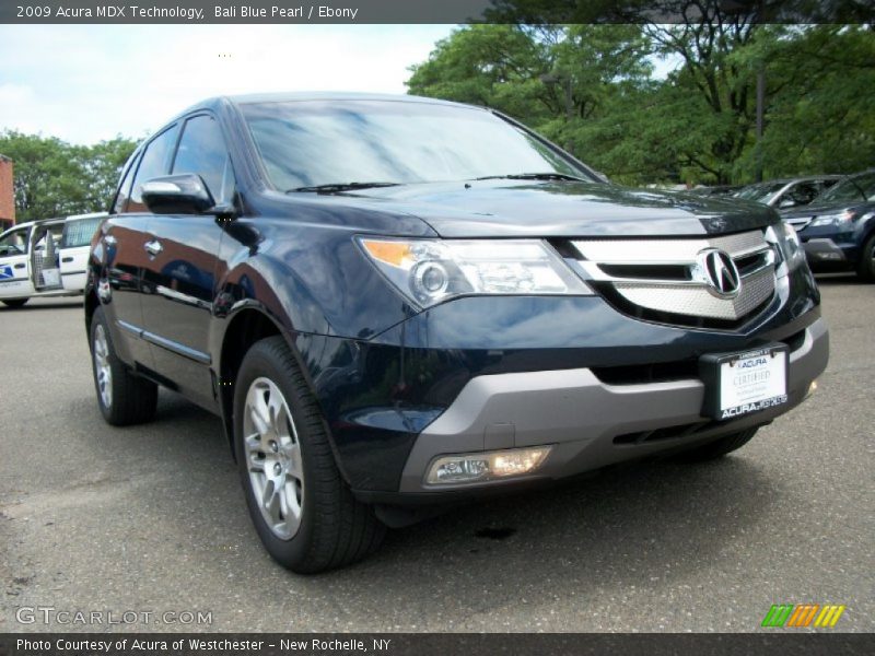 Bali Blue Pearl / Ebony 2009 Acura MDX Technology