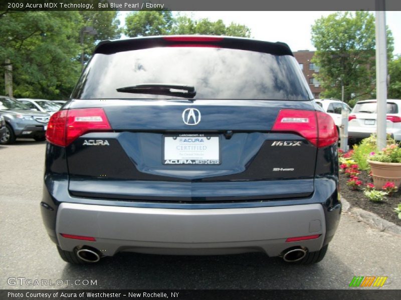 Bali Blue Pearl / Ebony 2009 Acura MDX Technology