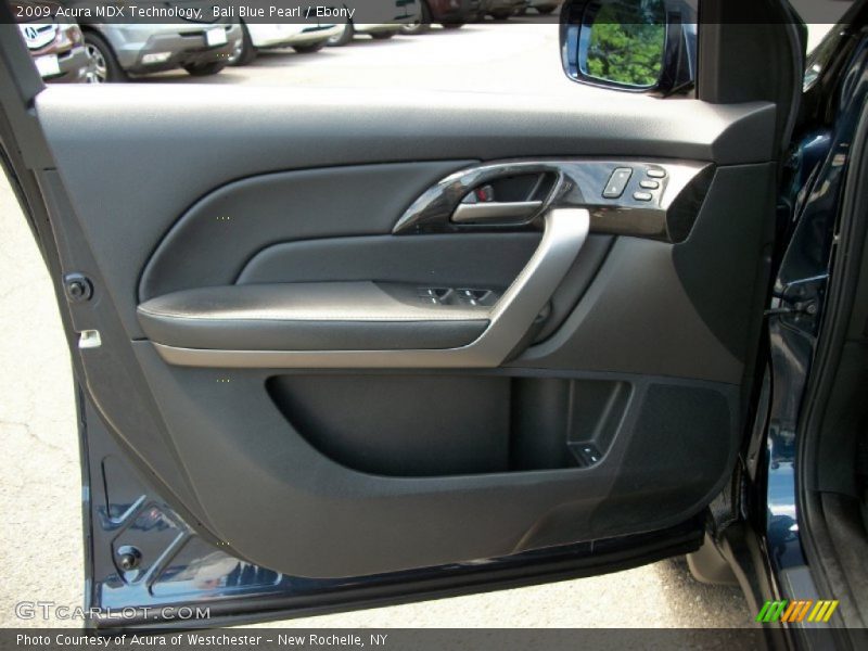 Bali Blue Pearl / Ebony 2009 Acura MDX Technology