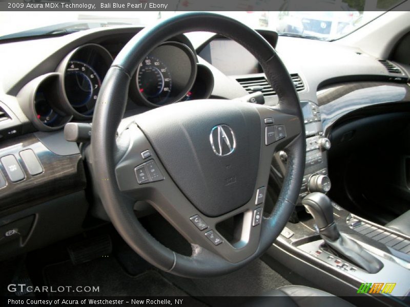Bali Blue Pearl / Ebony 2009 Acura MDX Technology