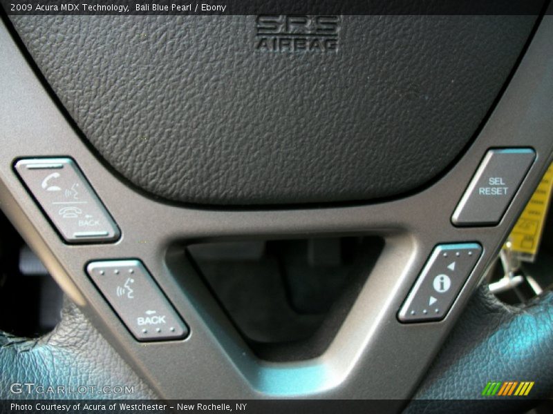Bali Blue Pearl / Ebony 2009 Acura MDX Technology