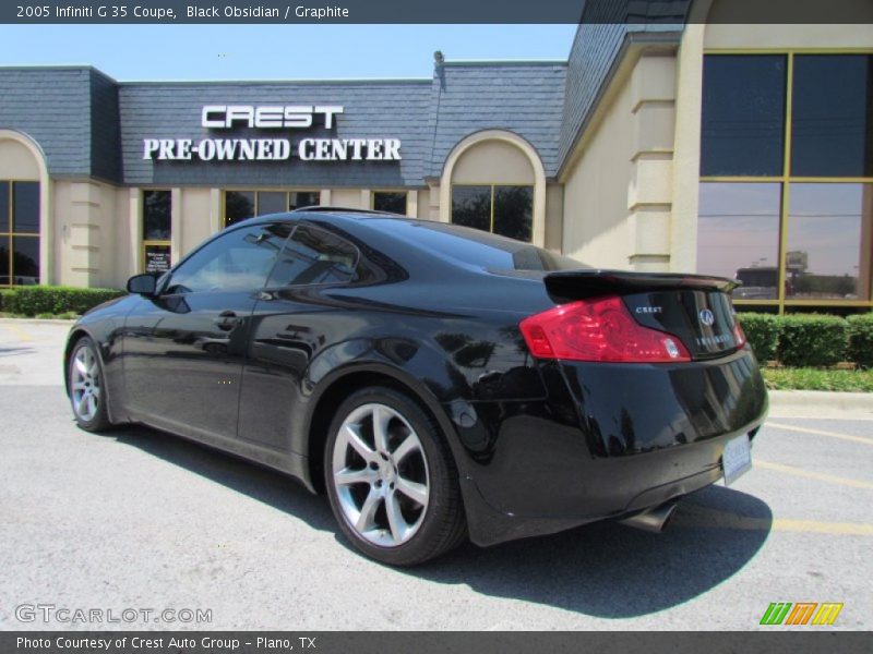 Black Obsidian / Graphite 2005 Infiniti G 35 Coupe