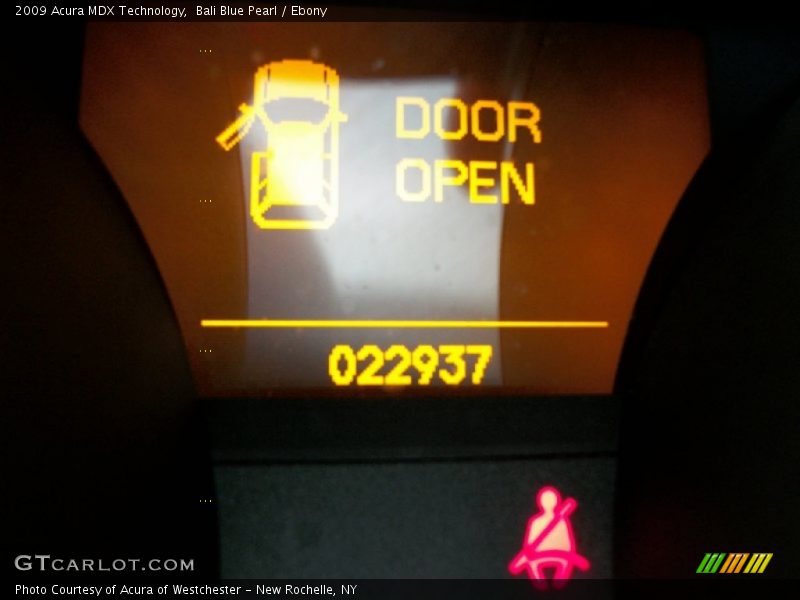 Bali Blue Pearl / Ebony 2009 Acura MDX Technology