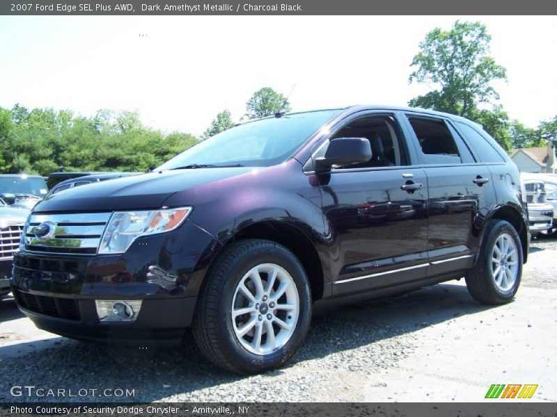 Dark Amethyst Metallic / Charcoal Black 2007 Ford Edge SEL Plus AWD