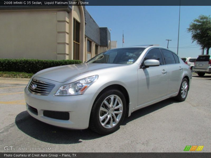 Liquid Platinum Silver / Stone 2008 Infiniti G 35 Sedan