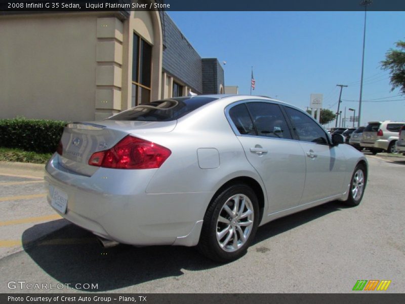 Liquid Platinum Silver / Stone 2008 Infiniti G 35 Sedan