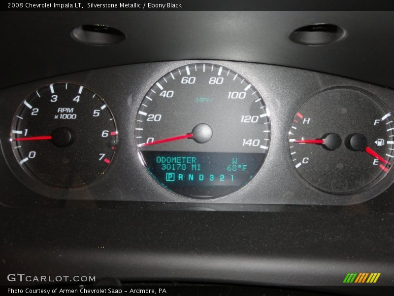 Silverstone Metallic / Ebony Black 2008 Chevrolet Impala LT