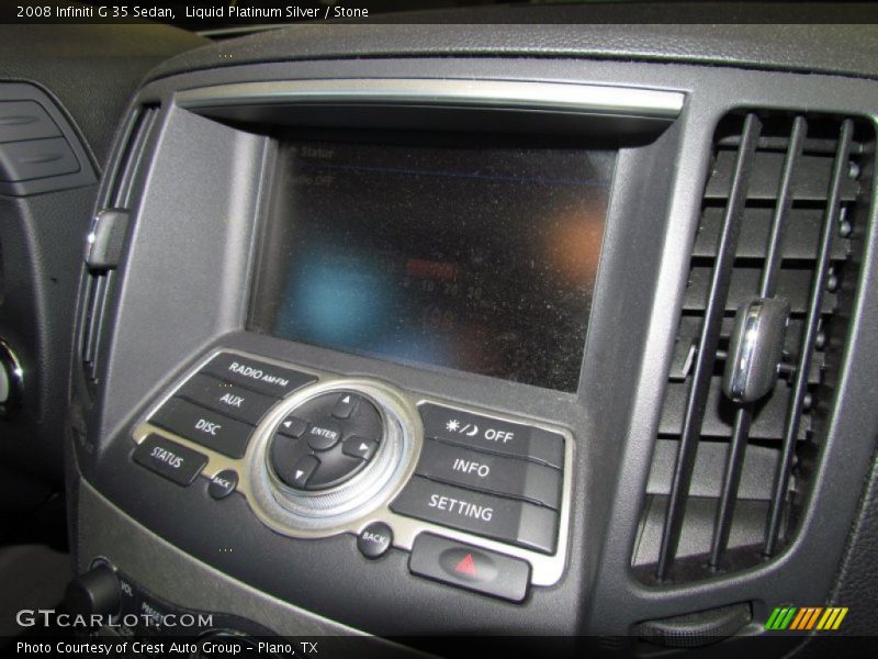 Liquid Platinum Silver / Stone 2008 Infiniti G 35 Sedan