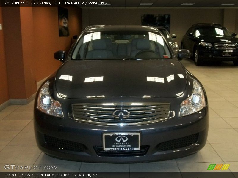 Blue Slate Metallic / Stone Gray 2007 Infiniti G 35 x Sedan