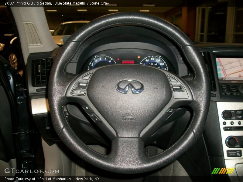 Blue Slate Metallic / Stone Gray 2007 Infiniti G 35 x Sedan