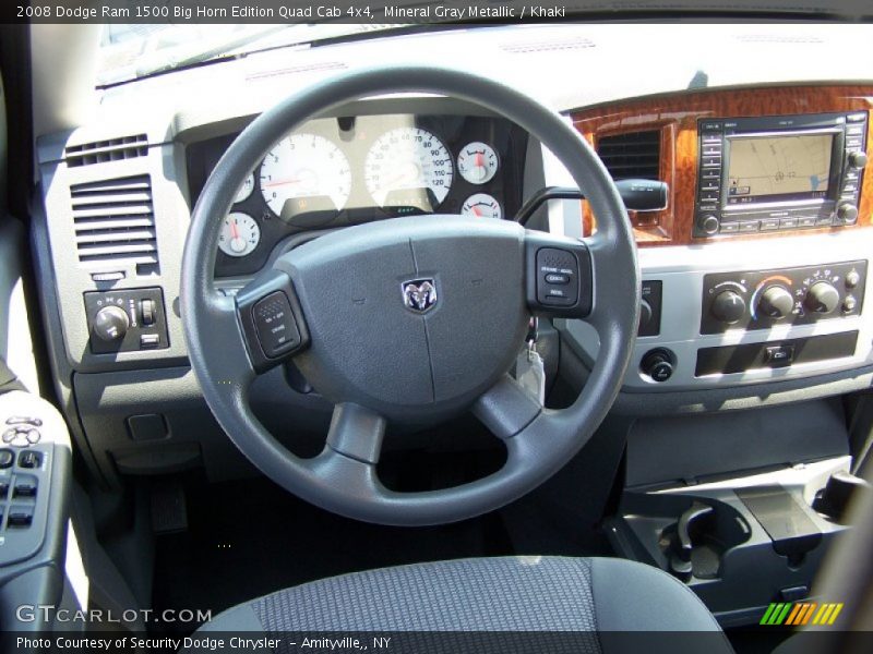 Mineral Gray Metallic / Khaki 2008 Dodge Ram 1500 Big Horn Edition Quad Cab 4x4