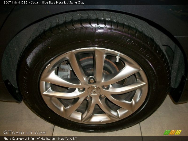 Blue Slate Metallic / Stone Gray 2007 Infiniti G 35 x Sedan