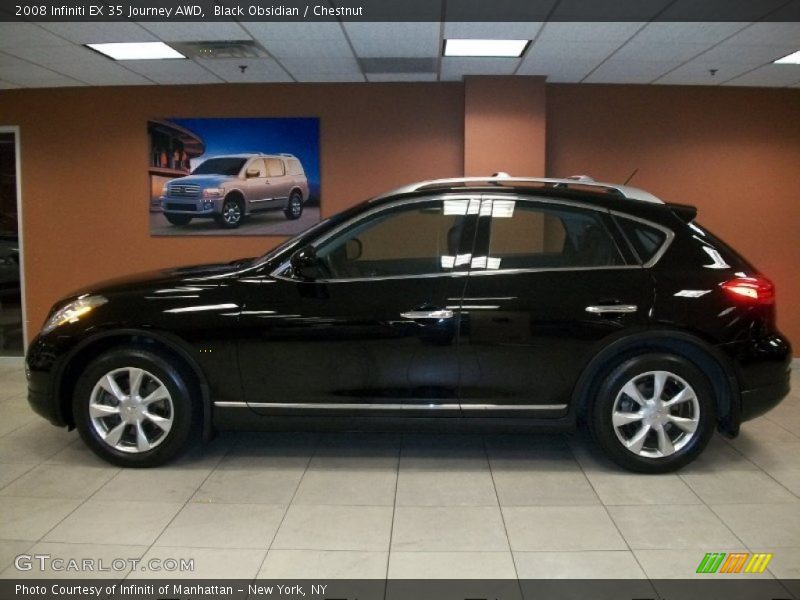 Black Obsidian / Chestnut 2008 Infiniti EX 35 Journey AWD