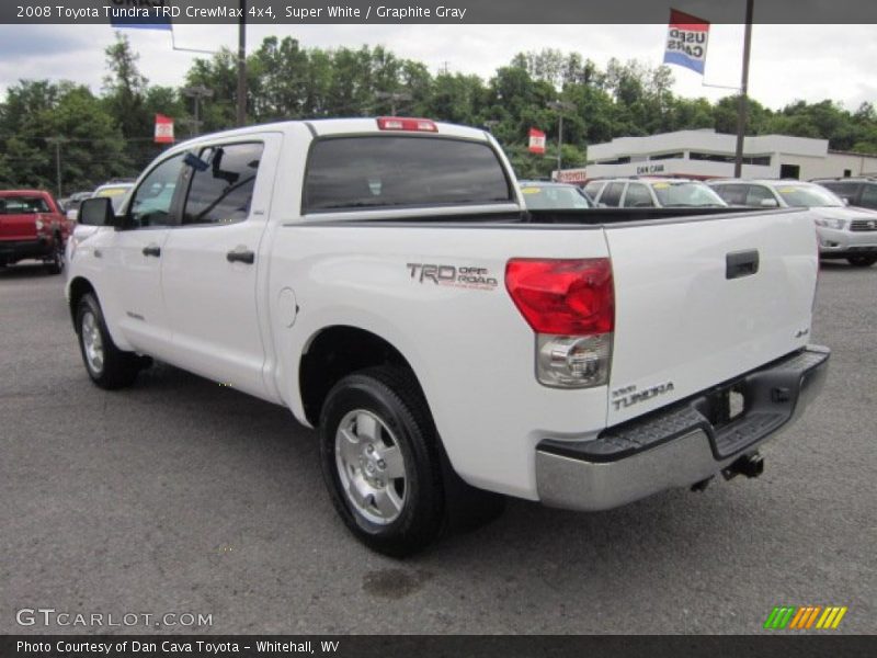 Super White / Graphite Gray 2008 Toyota Tundra TRD CrewMax 4x4