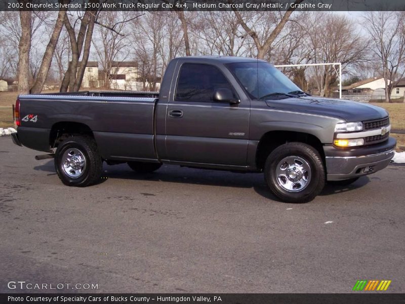 Medium Charcoal Gray Metallic / Graphite Gray 2002 Chevrolet Silverado 1500 Work Truck Regular Cab 4x4