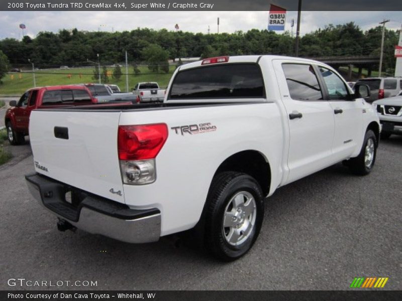 Super White / Graphite Gray 2008 Toyota Tundra TRD CrewMax 4x4