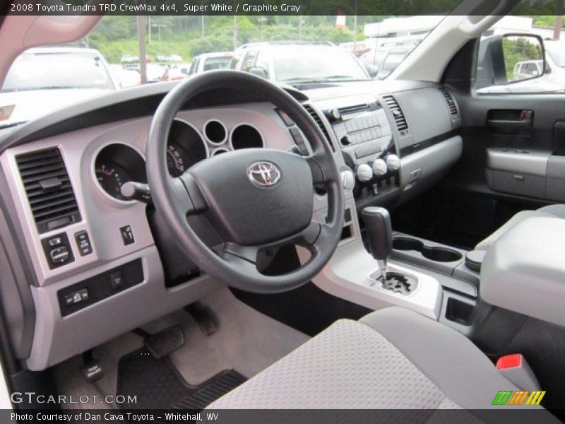 Super White / Graphite Gray 2008 Toyota Tundra TRD CrewMax 4x4