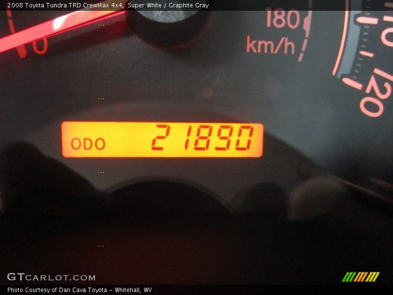 Super White / Graphite Gray 2008 Toyota Tundra TRD CrewMax 4x4