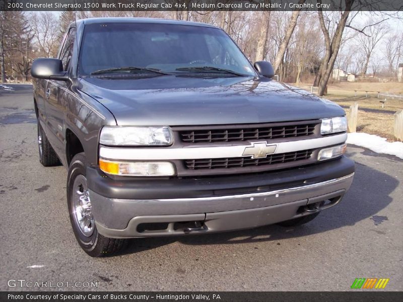 Medium Charcoal Gray Metallic / Graphite Gray 2002 Chevrolet Silverado 1500 Work Truck Regular Cab 4x4