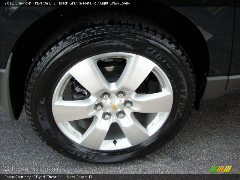 Black Granite Metallic / Light Gray/Ebony 2011 Chevrolet Traverse LTZ