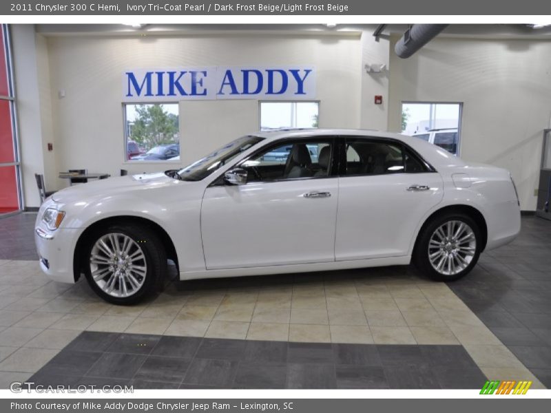 Ivory Tri-Coat Pearl / Dark Frost Beige/Light Frost Beige 2011 Chrysler 300 C Hemi