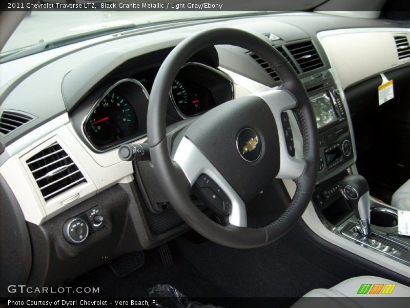 Black Granite Metallic / Light Gray/Ebony 2011 Chevrolet Traverse LTZ