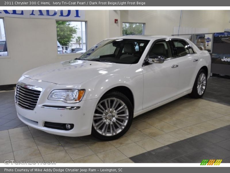 Ivory Tri-Coat Pearl / Dark Frost Beige/Light Frost Beige 2011 Chrysler 300 C Hemi