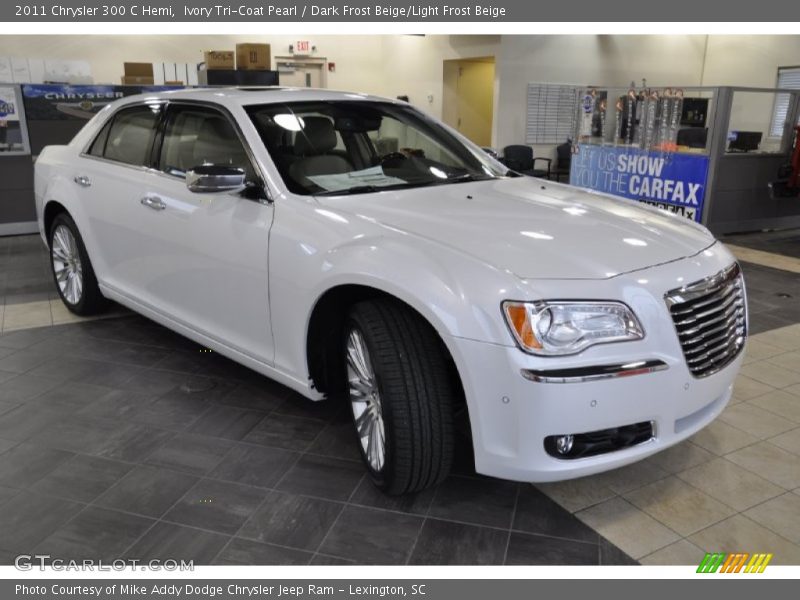 Ivory Tri-Coat Pearl / Dark Frost Beige/Light Frost Beige 2011 Chrysler 300 C Hemi