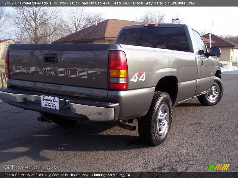 Medium Charcoal Gray Metallic / Graphite Gray 2002 Chevrolet Silverado 1500 Work Truck Regular Cab 4x4