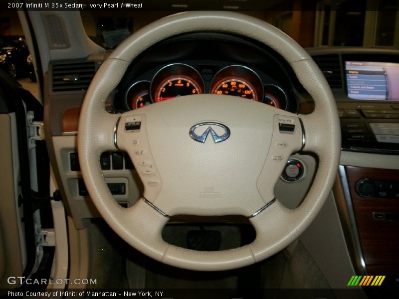 Ivory Pearl / Wheat 2007 Infiniti M 35x Sedan