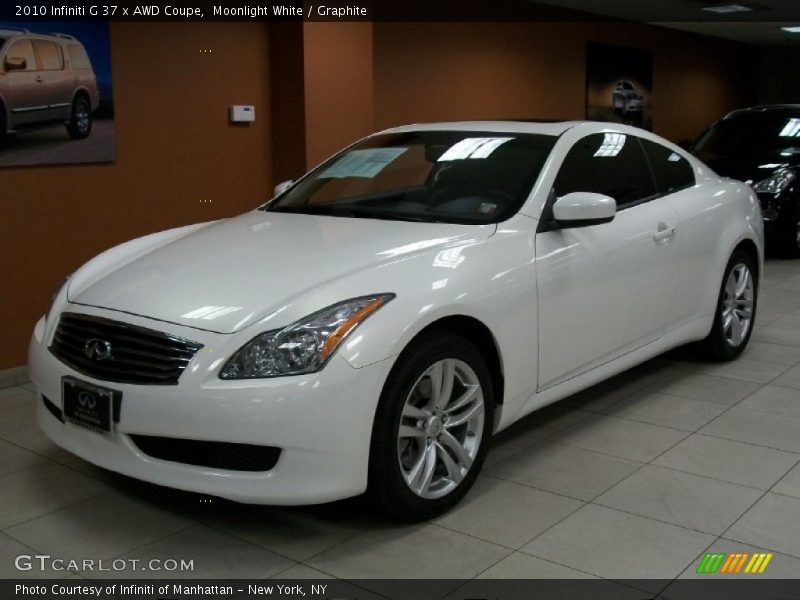 Front 3/4 View of 2010 G 37 x AWD Coupe